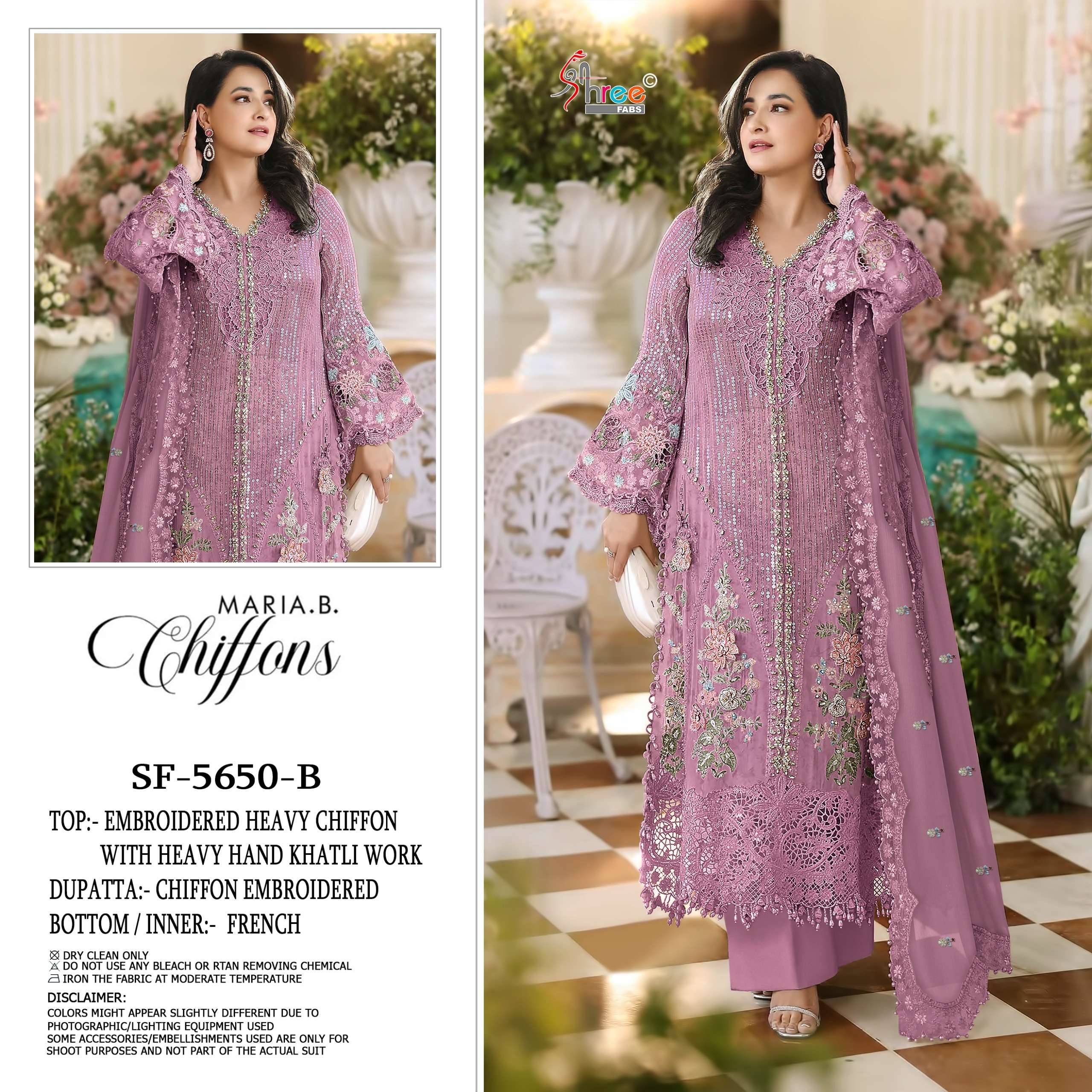 SHREE FABS SF 5650 COLOR HEAVY KHATL& LATKAN PAKISTANI DRESS BUY EID AND WEDDING EXPORT